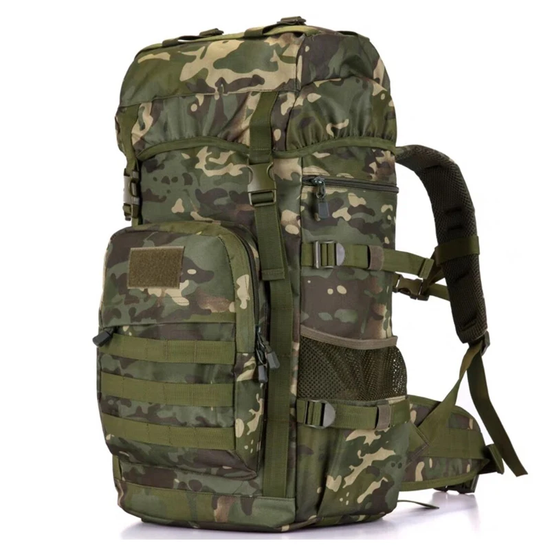 Tactical Men\'s Backpack, Cool Camping Gear,Waterproof Nylon, Trekking, Fishing, Hunting Bag, Molle Outdoor Bags, 50L