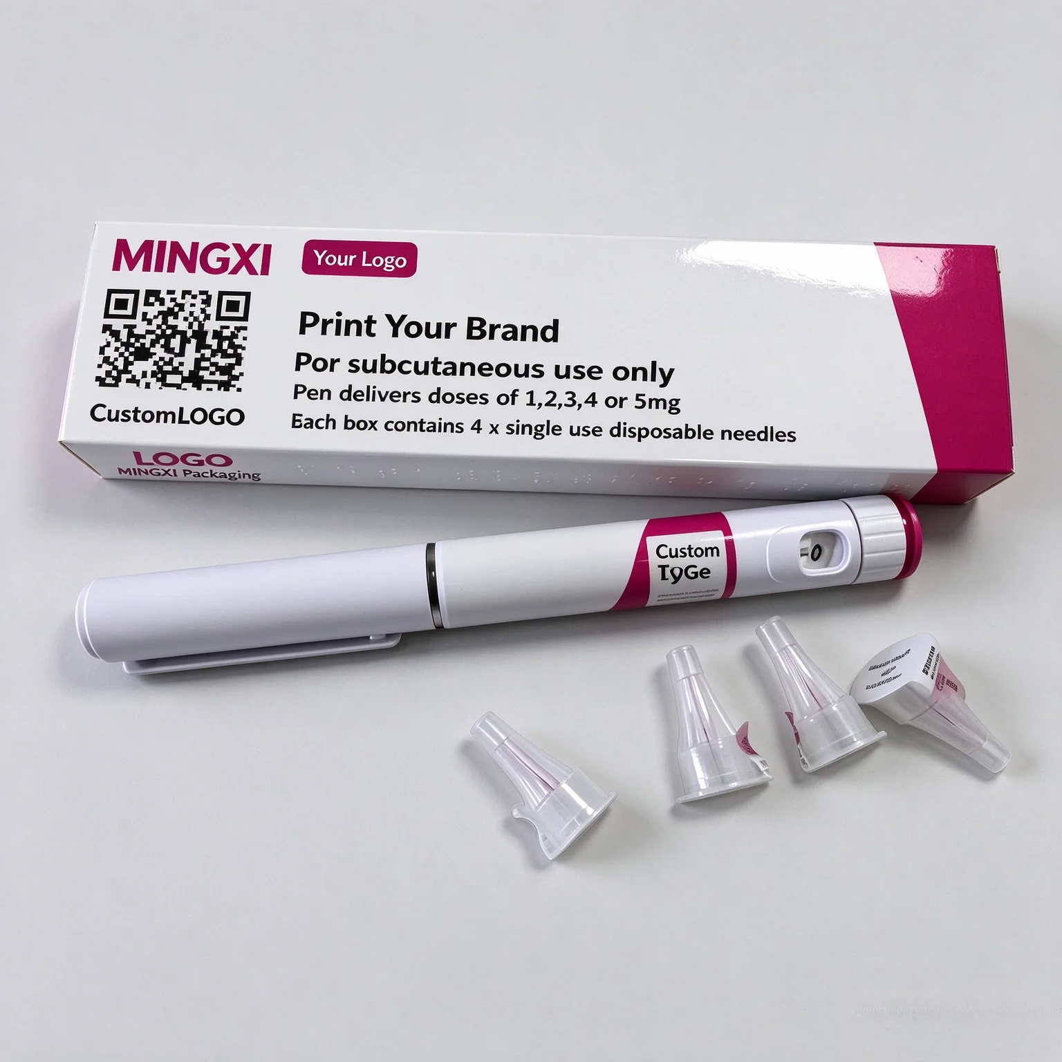 Custom Printed Medical Pen Kit Box,Folding Carton Packaging for Injection Pen and Pharmaceutical Products