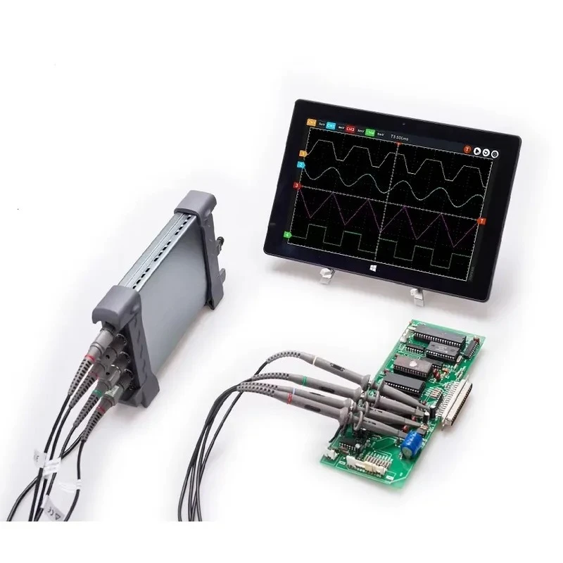 Hot Sale 6204BC Digital Oscilloscopes 200MHZ 4 Channel Waveform Record With PC Based USB Interface Oscilloscope Probe
