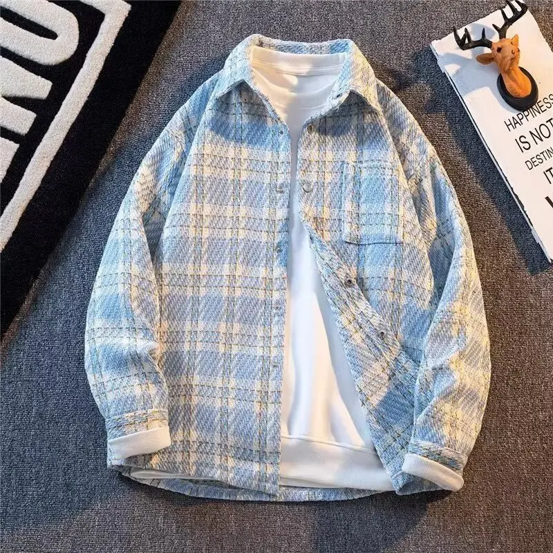 

Fashionable New Style Small Fragrant Jacket Spring Autumn Checkered Shirt Jacket Autumn Windproof Jacket Casual Luxury Jacket