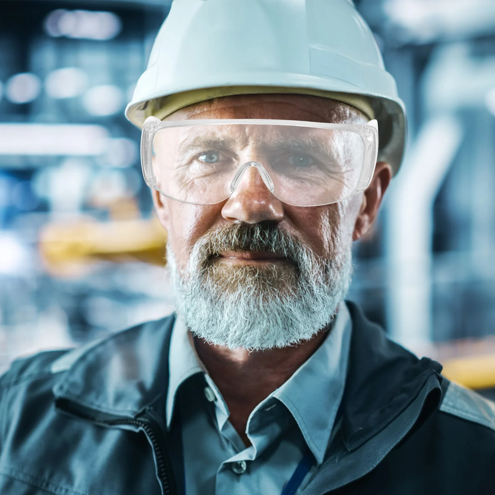 6 쌍 투명한 안전 고글 실험실 보호 안경 통기성 디자인 고급 경량 편안함