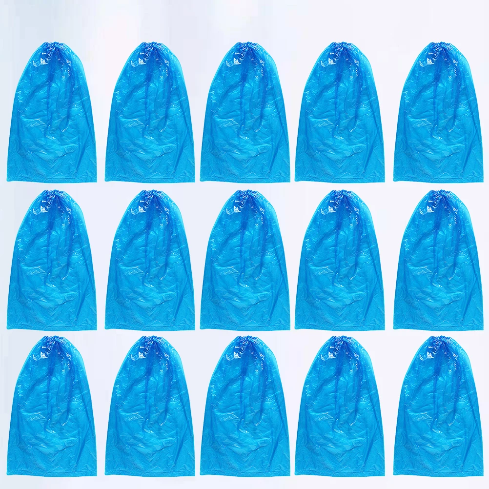 

100 Pcs Disposable Shoe Cover Protective Overshoes Thicken Waterproof Extended Section Mud Rain Slush Lightweight Practical Shoe
