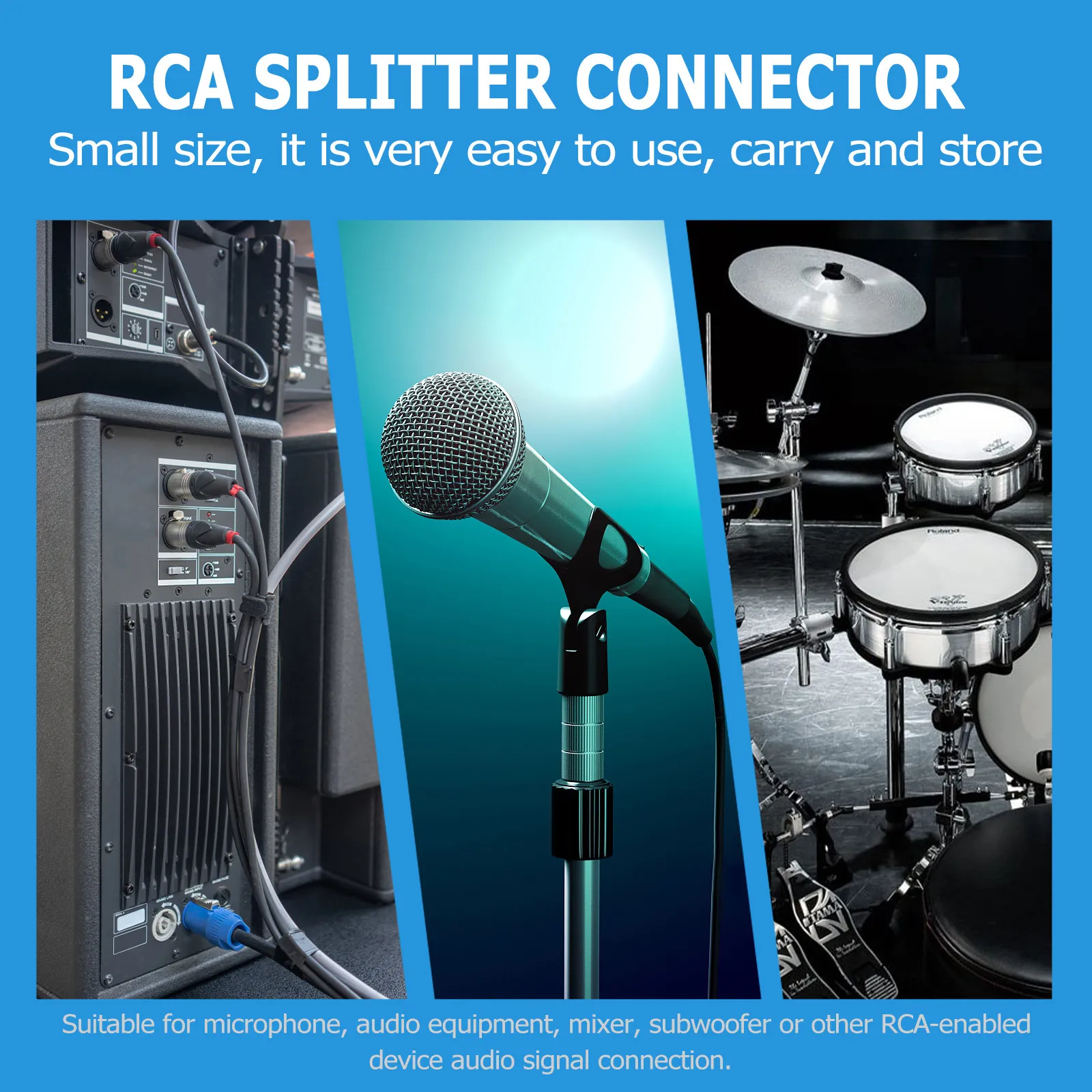 8Pcs Audio Adapter … - image