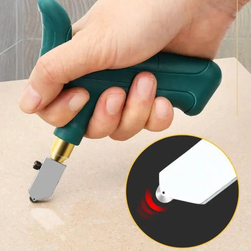 A2UD 2-in-1 tragbarer Fliesenschneider, Glasfliesenschneider-Werkzeugsatz, manuelle Fliesenschneidwerkzeuge