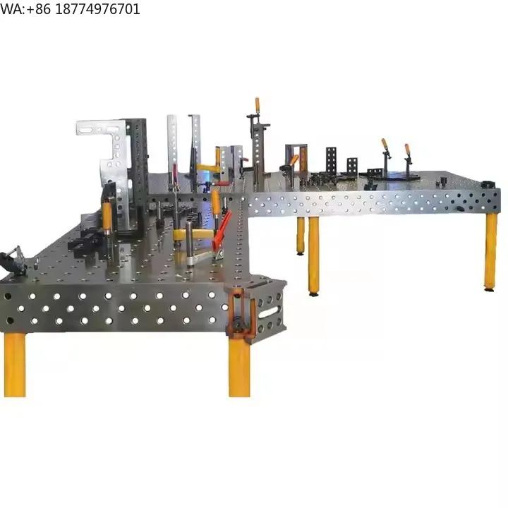 Cast Iron 3D Welding Table with Fixture Welding Station with PLC As the Core Component High-quality Automatic Welding Workbench