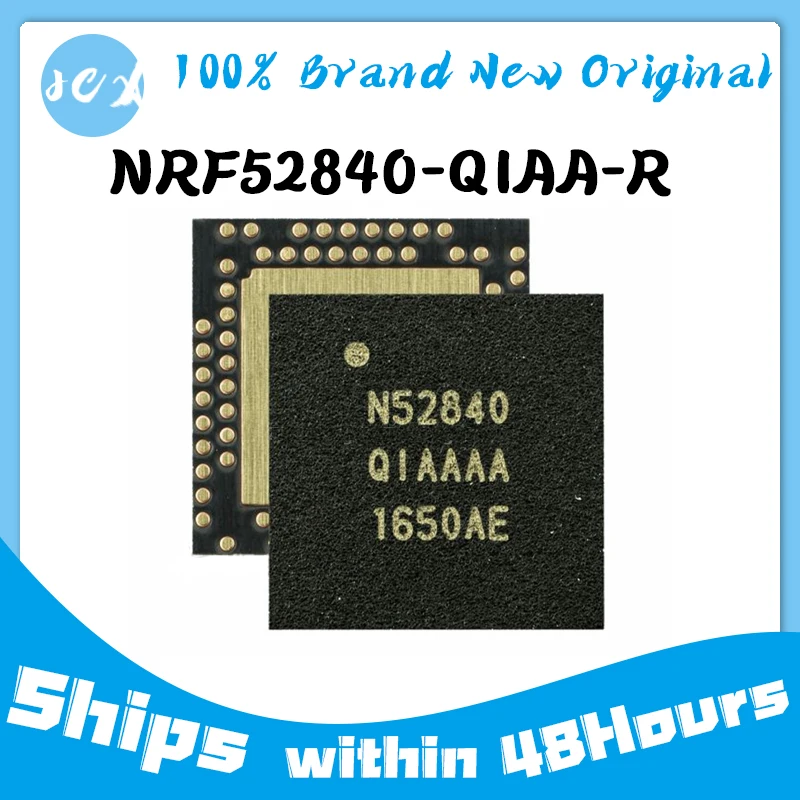 (5-100Pieces) 100% Brand New Original NRF52840-QIAA-R NRF52840 N52840 IC Chip QFN-73