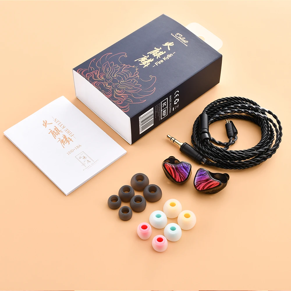 Kinera Celest IgniteX Beast In Ear 1DD + 1BA سماعات مراقبة 3.5 ملم Type-C مع ميكروفون هجين مزدوج السائق IEMs كابل سماعة الصوت