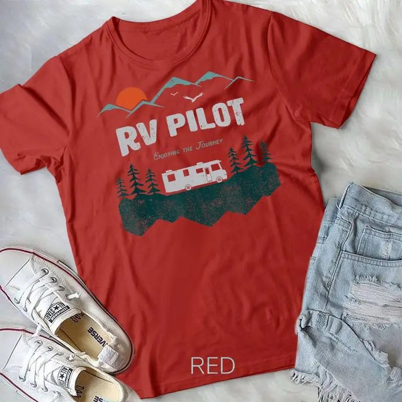 

RV Pilot Camping Shirt Motorhome Travel Vacation Gift Unisex T shirt
