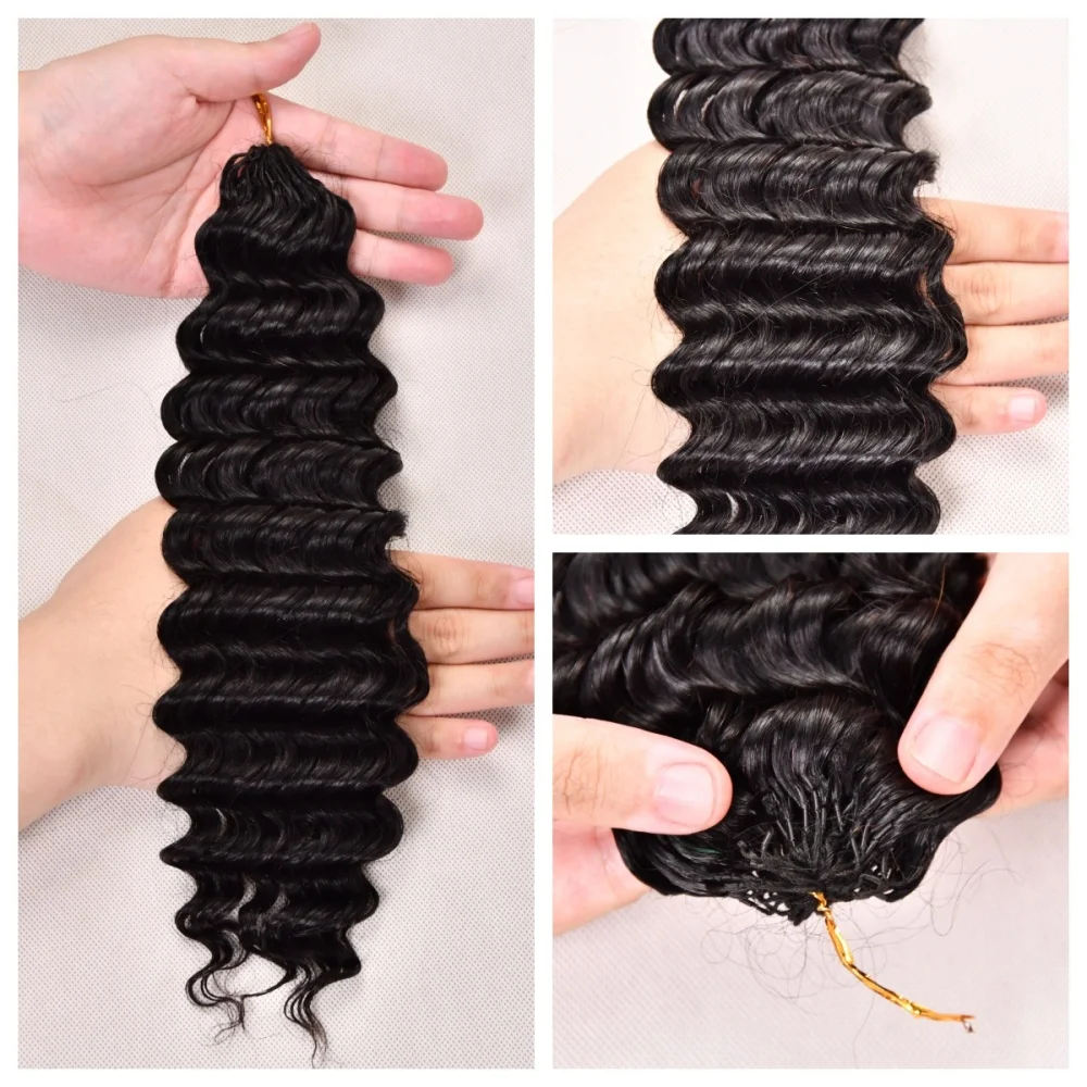 Burmese Curly Miracle Knots Human Hair Knotless Pre-Separated Crochet Feather Crochet Hair Extensions Curly 100% Human Hair Reusable