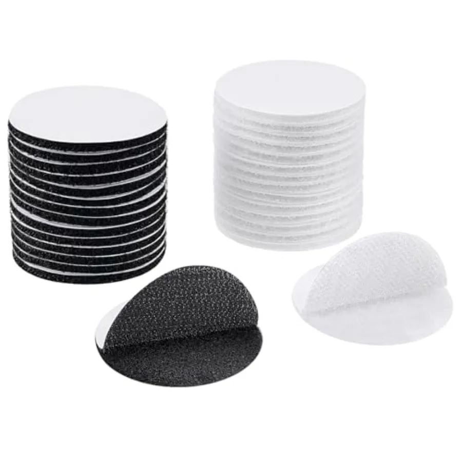 

2 inch Hook and Loop Fastener Self Adhesive Round Circle Sticky Sticker Dots for Heavy-Duty Industrial Bonding, Carpets, Arts a