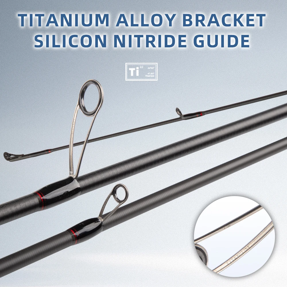 FISHINGFANS THAUMAS Titanium TZ Guide 8'6 EGI 2-3.5# T1100 Carbon Medium Light Offshore Squid Eging Boat Sea Fishing Rod