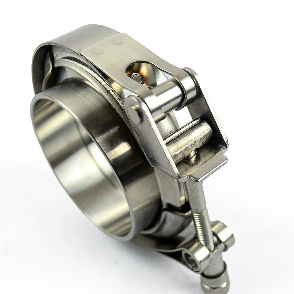 Stainless steel 304 2-3.5 inch quick release clamp flange set for turbine exhaust downspout