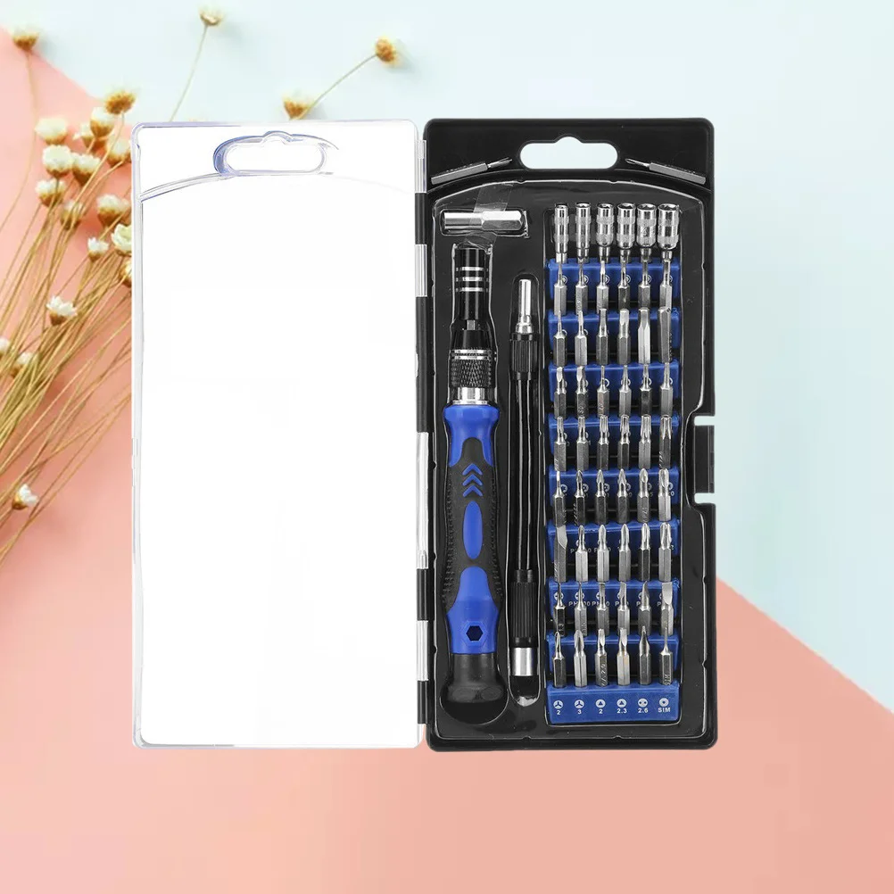 

60pcs Screwdriver Bits Set Precision Magnetic Handle Repair Tool Kit For Smartphone Pc Laptop Watch Eyeglasses Small