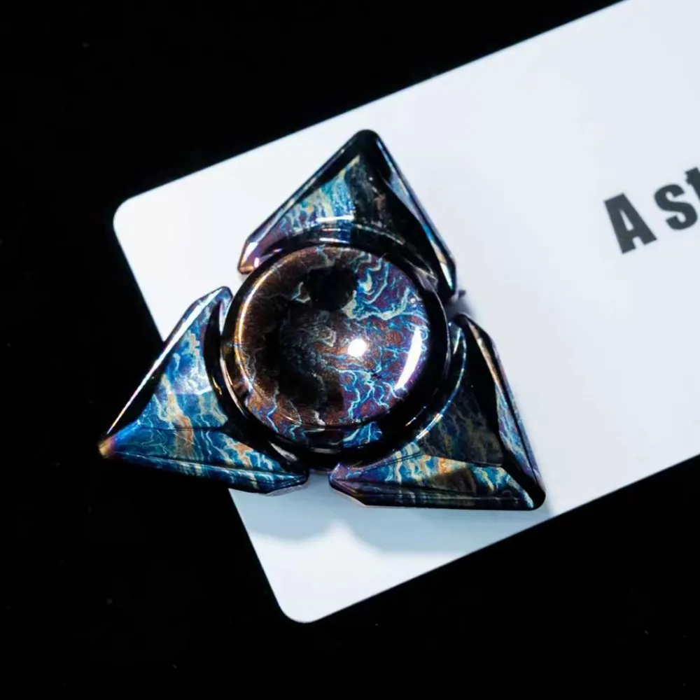 A 스타 EDC 프리즘 피젯 스피너 스트레스 해소 장난감 성인용 불안 완화 장치 삼엽 피젯 스피너