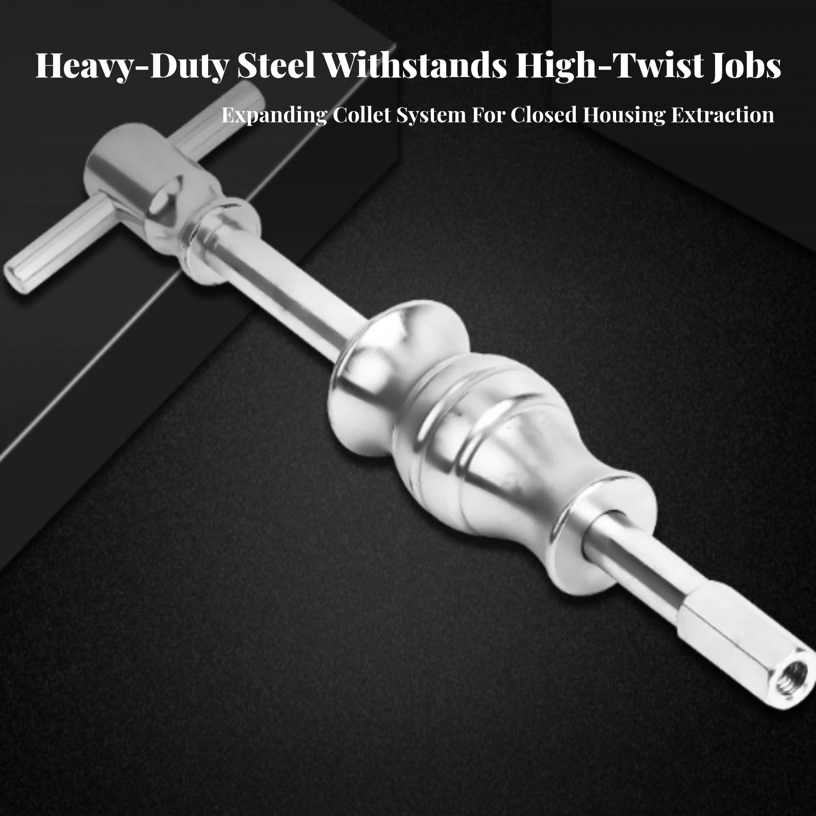 Blind Hole Bearing Puller Kit 16-Piece Blind Hole Bearing Extractor Kit Slide Hammer Puller Set Expandable Portable