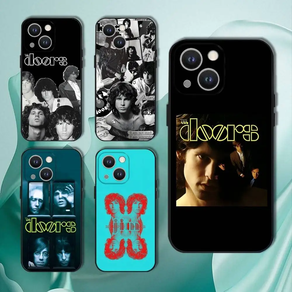 

The Doors Jim Morrison Phone Case For iPhone 16,15,14,13,12,11,Pro,XS,Max,XR,Plus,E,SE4,Mini Black Soft Cover