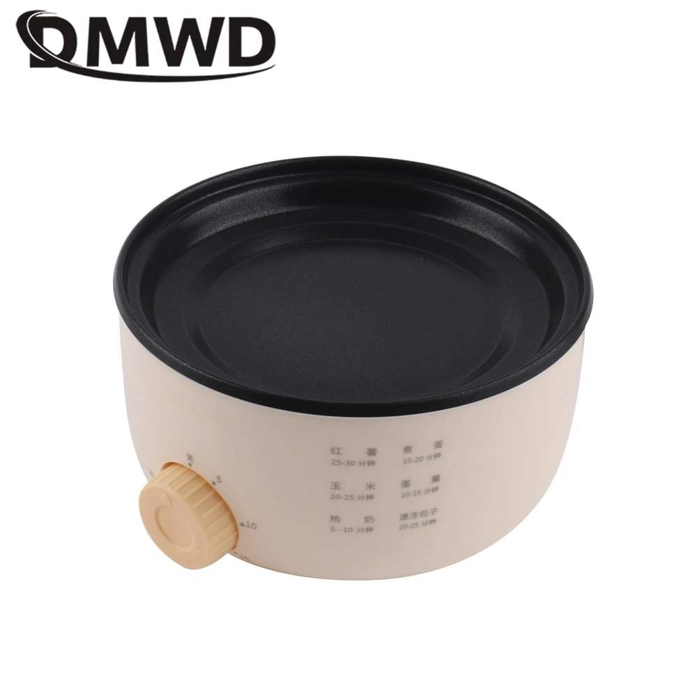 DMWD 2 Layer Multifunctional Egg Cooker Egg Custard Steamer 304 Stainless Steel Omelettes Machine Food Heater Crepe Maker 220V