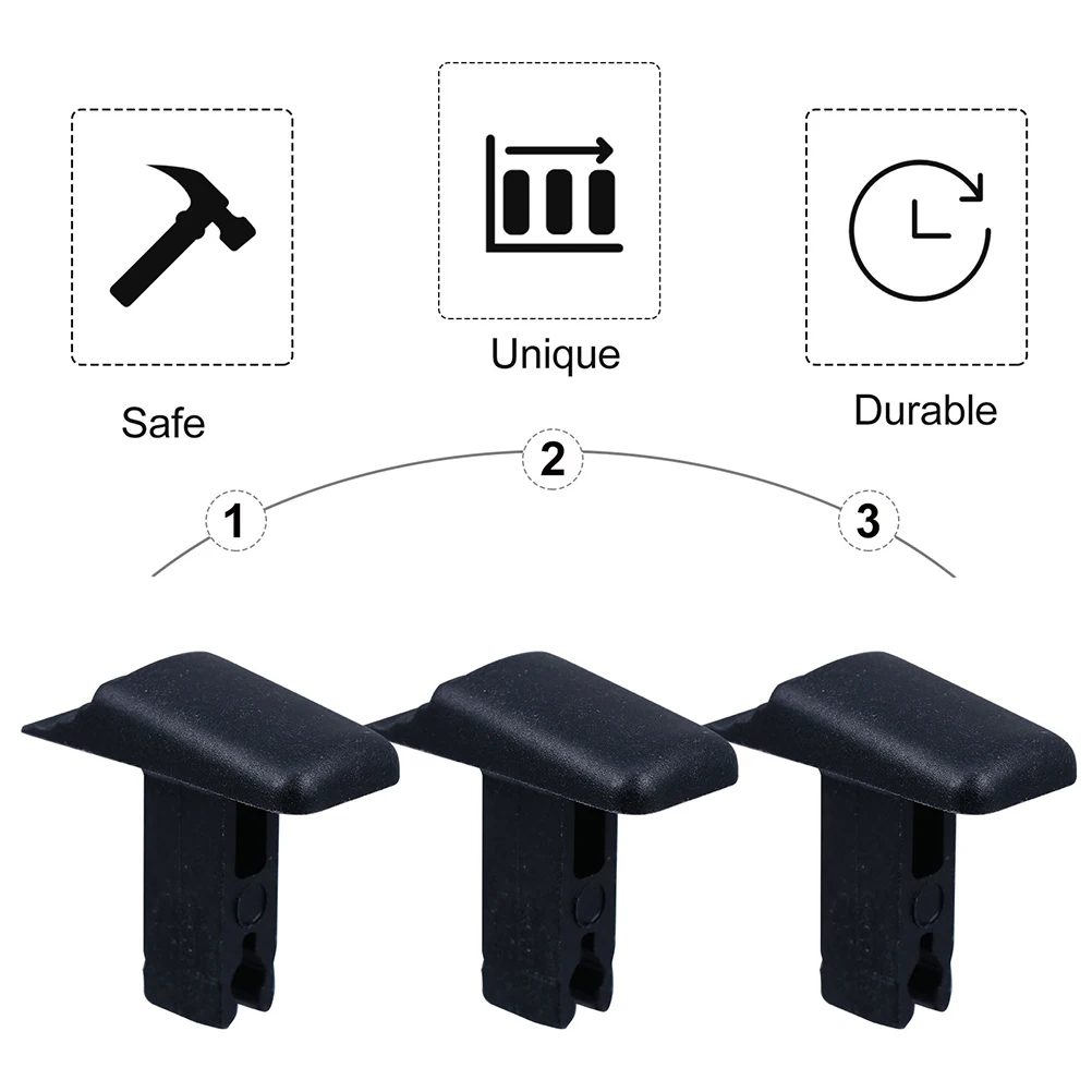 12 Pcs Extendable Ladder Switch Black Folding Parts Telescoping Button PP Material Construction Tools Wear Resistant Durable