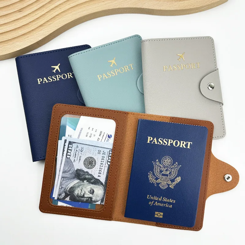 

Защитный чехол для паспорта из искусственной кожи для женщин и мужчин, водонепроницаемый, для документов, дорожный органайзер, аксессуар для путешествий