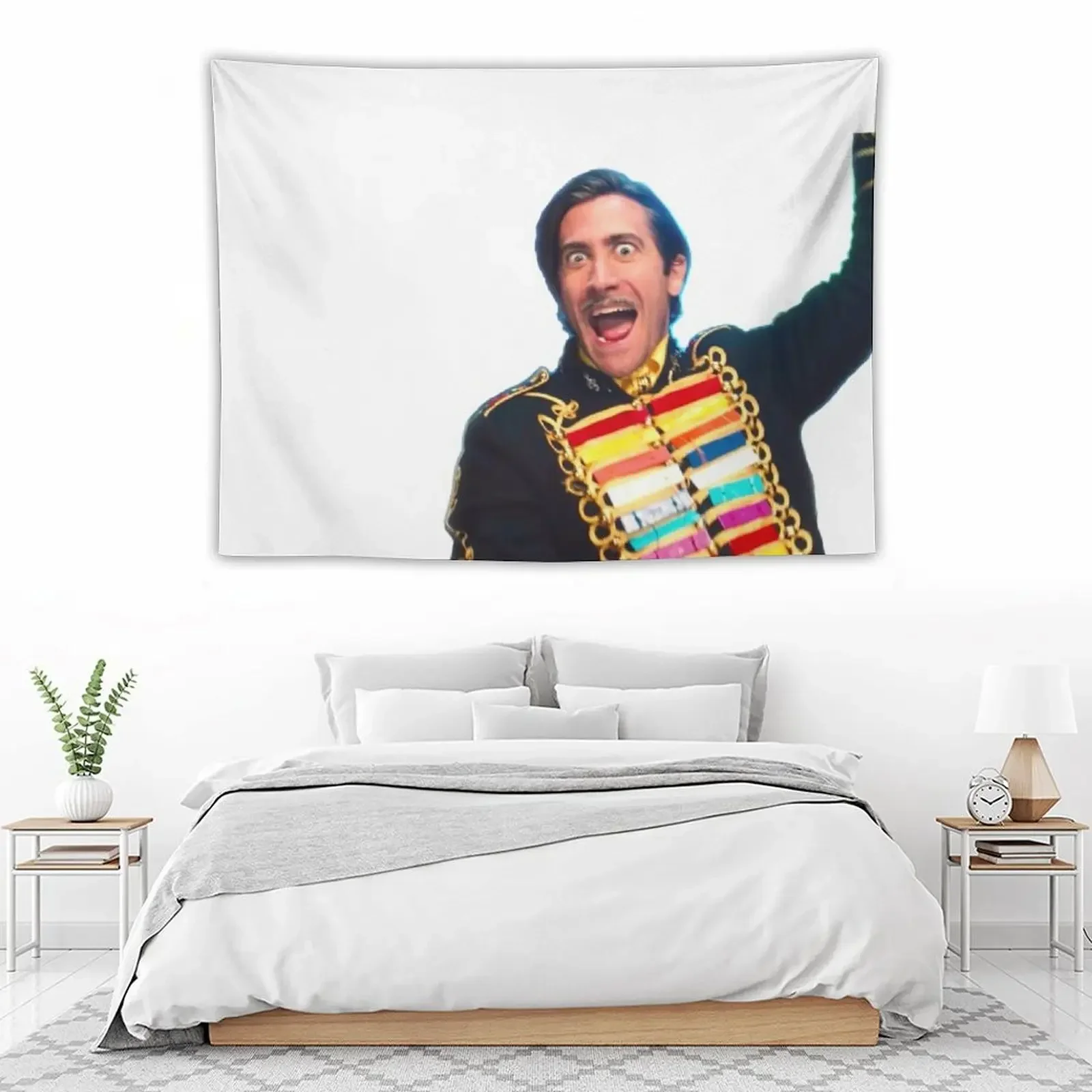 Jake Gyllenhaal Mr. Music Sack, tapiz de almuerzo, decoración de habitación, estética, decoración de habitación, tapiz colgante de pared