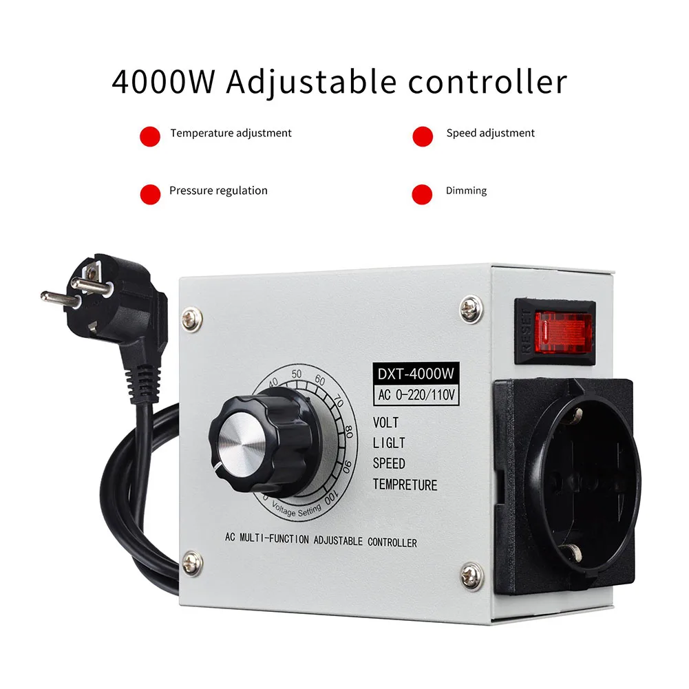 4000W-Controller für DXT-4000W AC 220V Spannungsregler, einstellbarer Regler für Heizwiderstand, Lüftermotor-Steuereinheit – Detail 22
