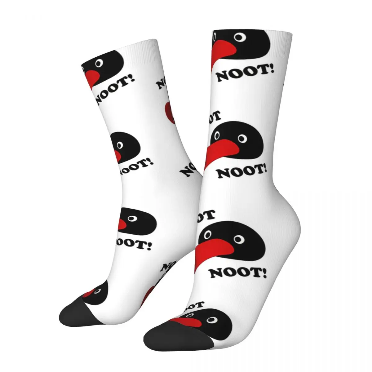 

Retro NOOT NOOT Men's Socks Penguin Animal Unisex Novelty Pattern Printed Crazy Crew Sock Gift