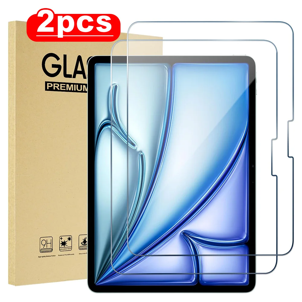 

Tempered Glass Screen Protector For iPad Air 11 M3 M2 2024 2025 11th 10th Gen 10.9 iPad 10.2 Gen 9th 8th 7th Pro 11 M4 2024 2022
