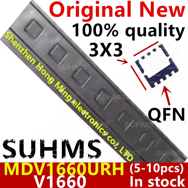 

(5-10piece)100% New MDV1660URH MDV1660 V1660 QFN-8