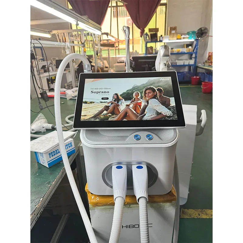 Diode Ice Laser 4 Wavelength Professional 808 2 In 1 Hair Removal And Laser Peak Picoseconds ND YAG Tattoo Removal Machine 4000w