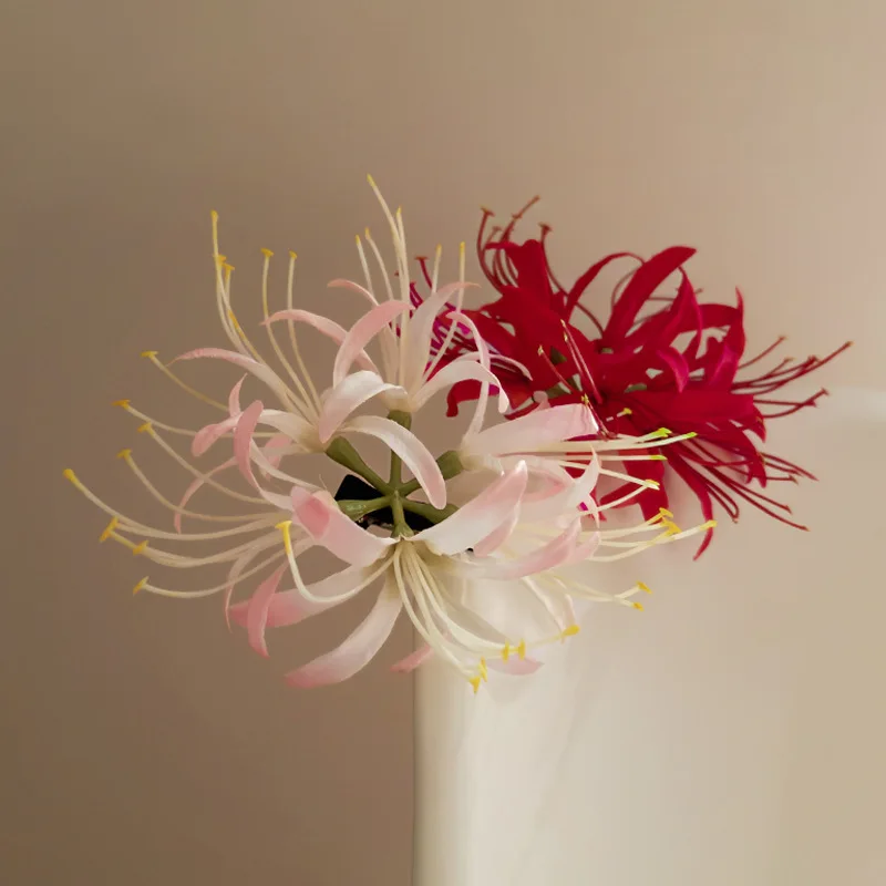 Super Fairy Artificial Red Purple Magic Lily Hair Clips for Women Girls Temperament Elegant Duckbill Clip Romantic Shark Claw M