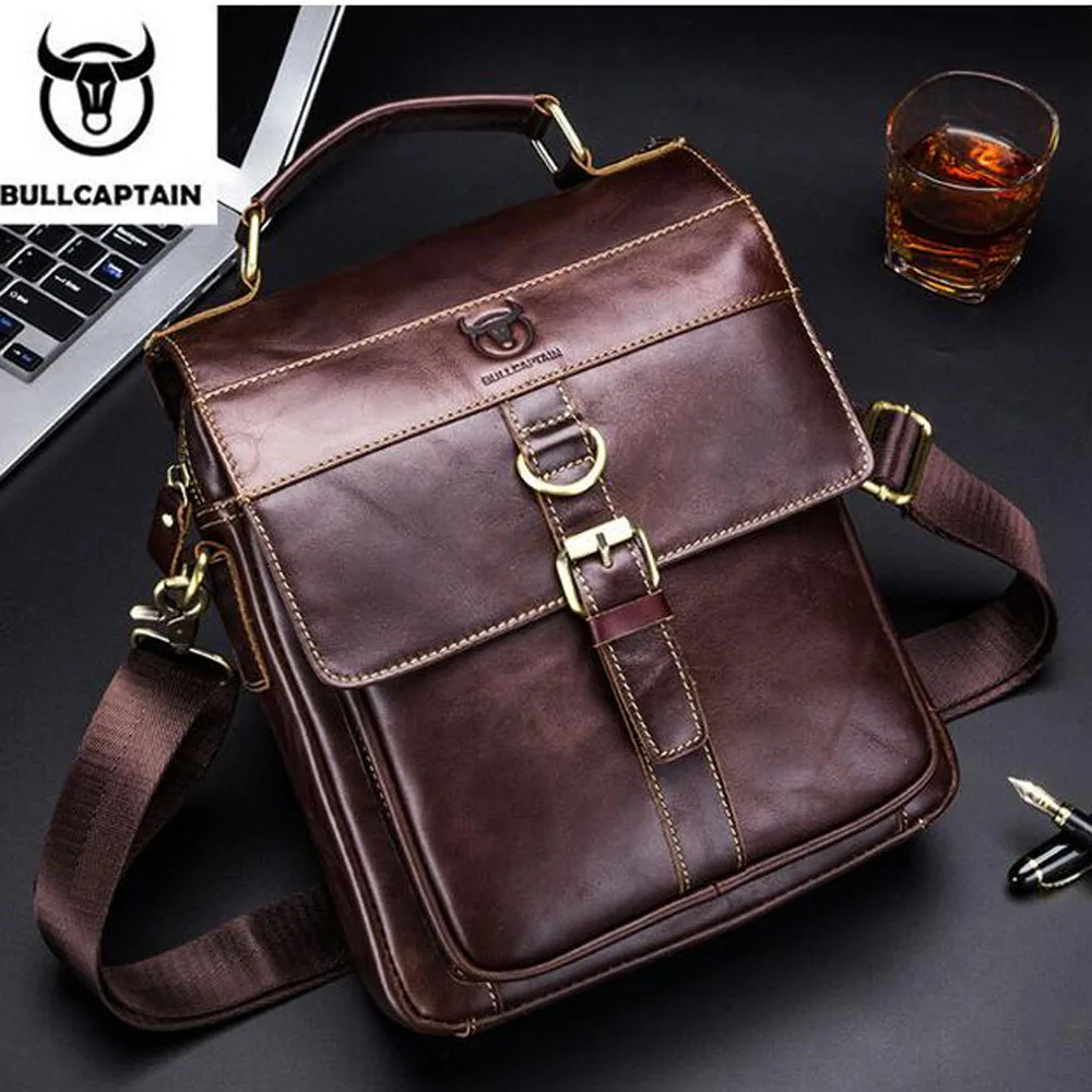 

Men's Crossbody Bags for Men Messenger Bag Genuine Leather Shoulder Bags Male for Travel Work Business Handbag