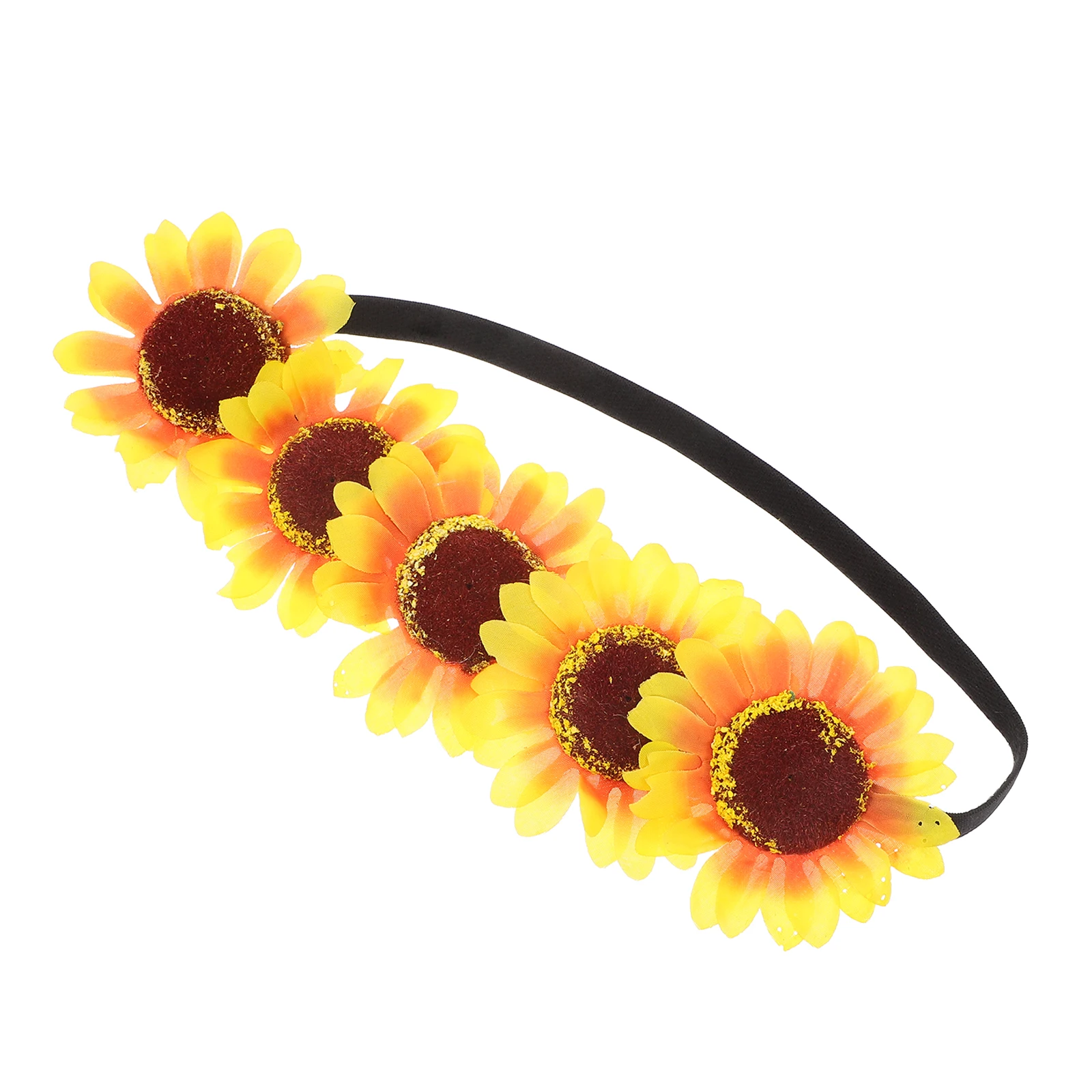 

1Pcs Sunflower Hair Band Simulated Sunflower Design Elastic Bridal Headdress Wedding Party Headwear Bright Costume Supplies