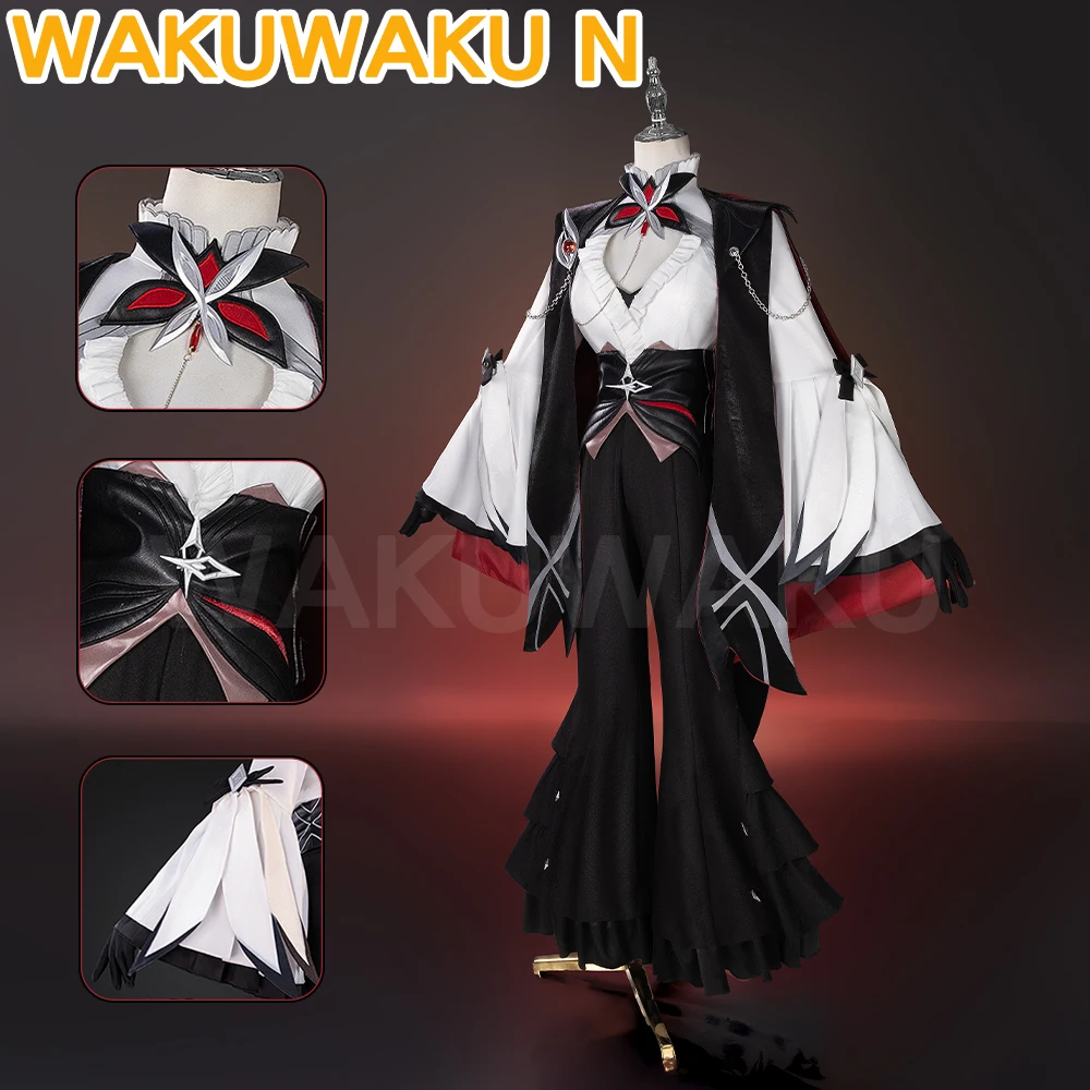 

Arlecchino Cosplay Costume Game Genshin Impact【S-2XL】WakuWaku-N Fes Women Arlecchino Fontaine Cosplay Dress Plus Size