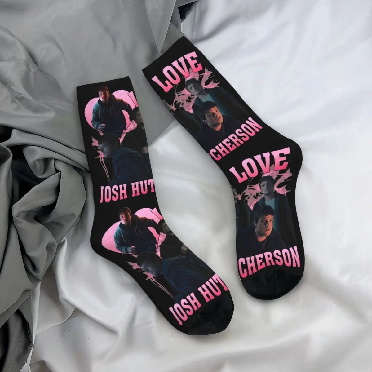 Josh Hutcherson-Chaussettes à mème de sifflet pour hommes et femmes, chaussettes heureuses drôles, bas de nouveauté, printemps, été, automne, hiver, cadeaux