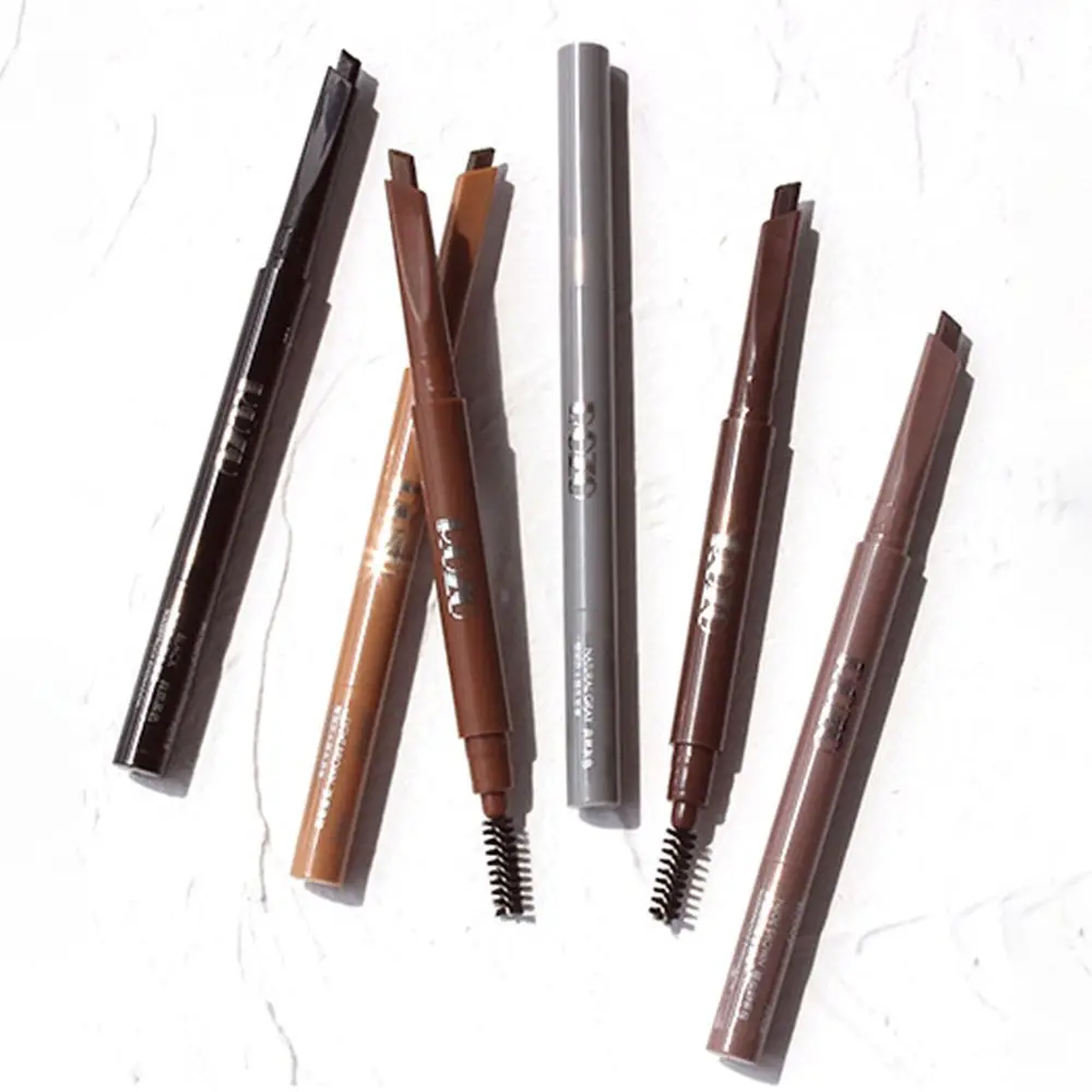 Waterproof Double Heads Eyebrow Pencil Long-lasting Non-Smudged Eyebrow Brush No Decolorization Sweatproof Eyebrow Pen Makeup