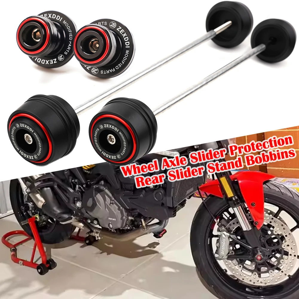 Für Ducati MONSTER937 MONSTER 937 SP 950 2021-2024 2025 Motorrad-Radachsgabelschutz + Schwingarm-Spulen für den Heckständer – Detail 6