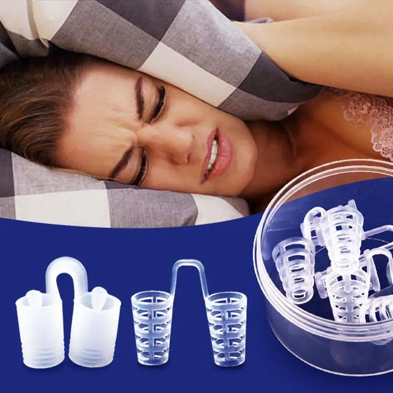 4Pcs/set Silicone Nostril Opener Soft Breathing Sleeping Stop snoring Anti Snore Device Improve Airflow Through The Nose