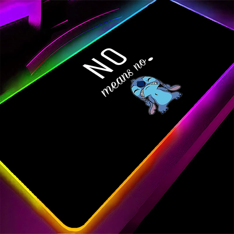 Led mouse pad snoopy computador portátil borda de bloqueio xxl anime teclado rgb mouse tapete mousepad teclados gamers backlight tapete de mesa