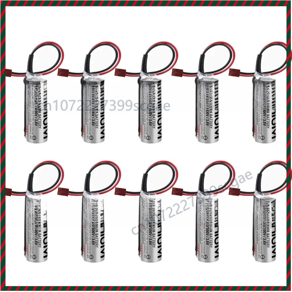 

New 10PCFor ER17500V 3.6V 2700mAh Replacement Backup Power Non-rechargeable Battery