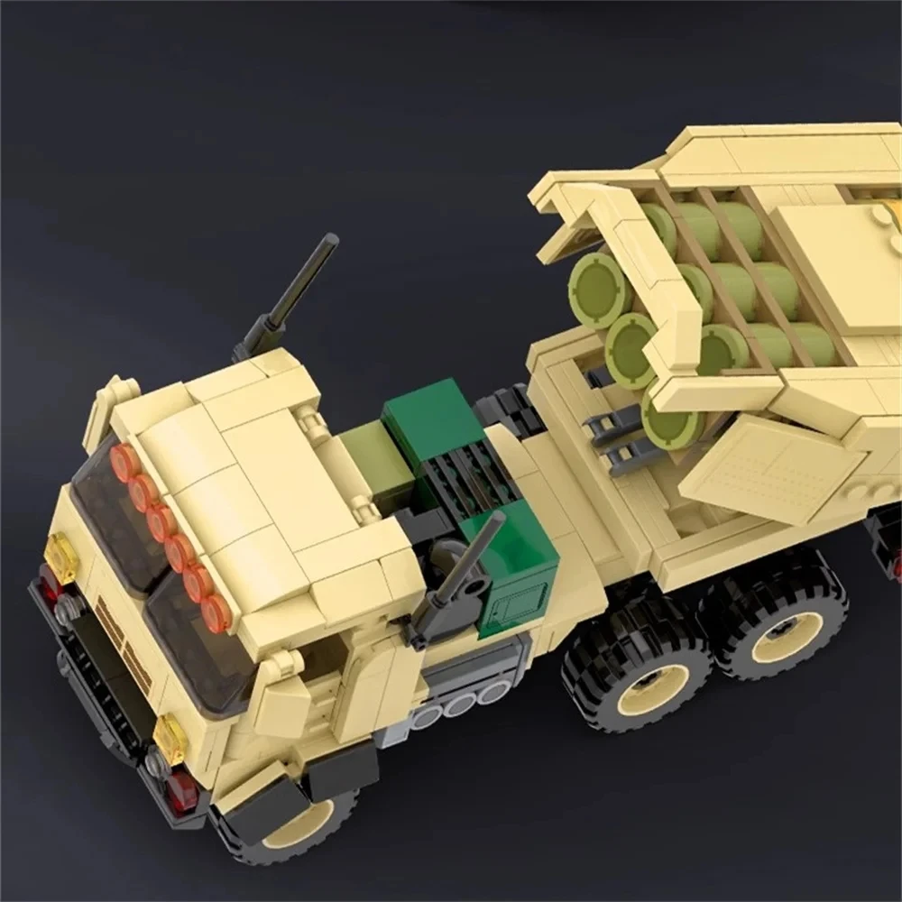 World War 2 WW2 Army Military Soldiers SAWT M142 High Mobility Artillery Rocket System Building Blocks Bricks Children\'S Toys