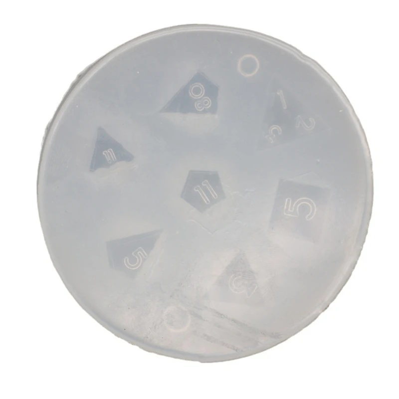 

Crystal Epoxy Resin Mold Dices Digital Game Silicone Mould Art Crafts