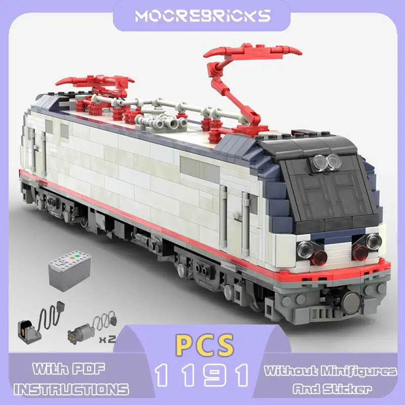 

Современный Локомотив Амук Модель Поезд MOC Строительные Блоки Технология Кирпичи Коллекция Для Взрослых Игрушки Рождественские Подарки