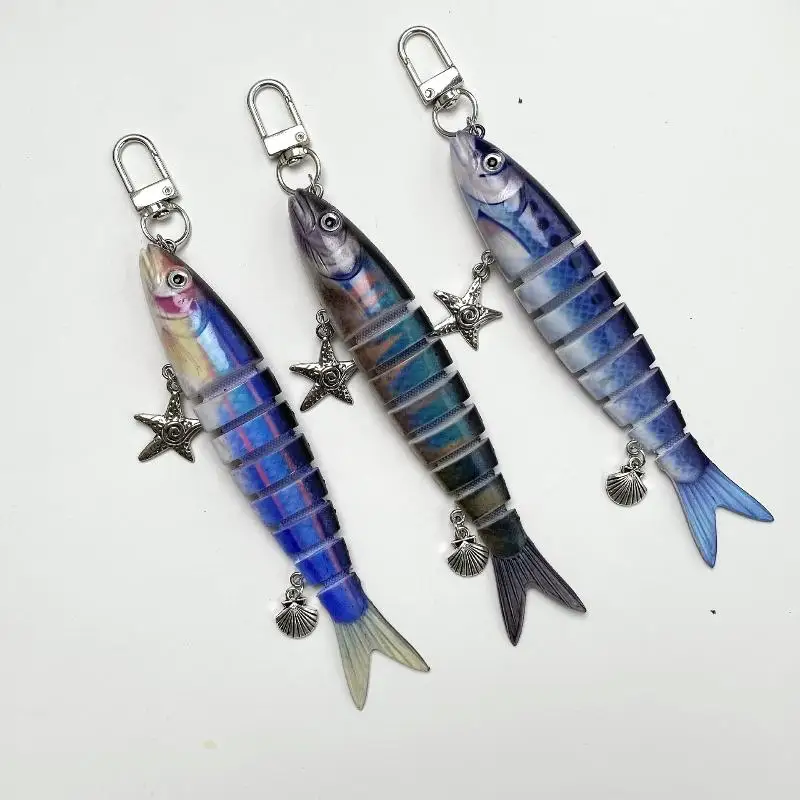Kreative Fischköder-Schlüsselanhänger, Lustige Fischköder-Taschenanhänger, Handy-Lanyard, Taschenanhänger, Schmuckzubehör für Männer und Frauen – Detail 4