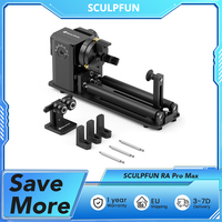 SCULPFUN RA Pro Max 4in1 Rotary Roller & Chuck for S9, S30 Ultra, Y-axis Rotary Roller Engraving Module Irregular Round Objects