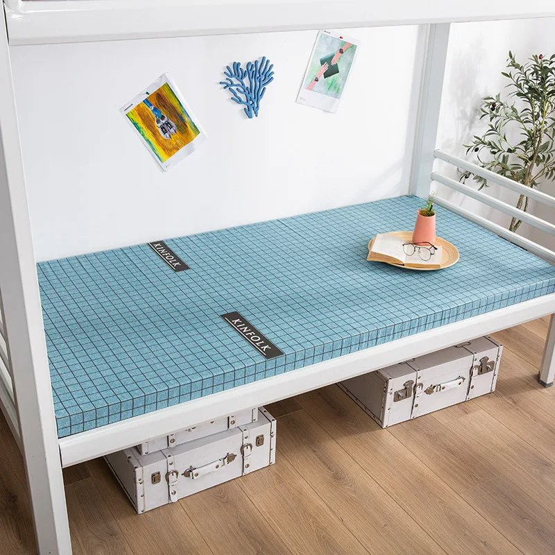 Dense and hard sponge mattress, removable mats, washable student dormitory mattress, foldable single and double mattress