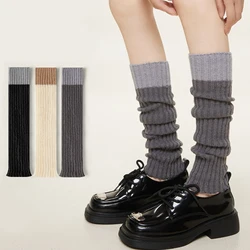 Foot Cover Japanese Style Knitted Foot Cover Y2K JK Lolita Boots Cover Kawaii Breathable Knee Girls Socks Student