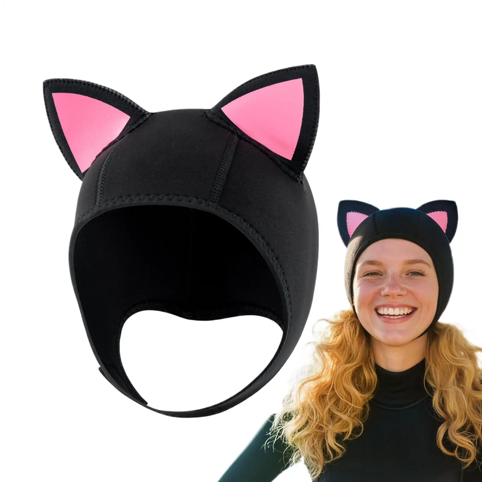Neoprene Hood Adjustable Thermal Head Cover Cat Ears Neoprene Diving Hood For Snorkeling Surfing Sailing Kayaking Water Sports