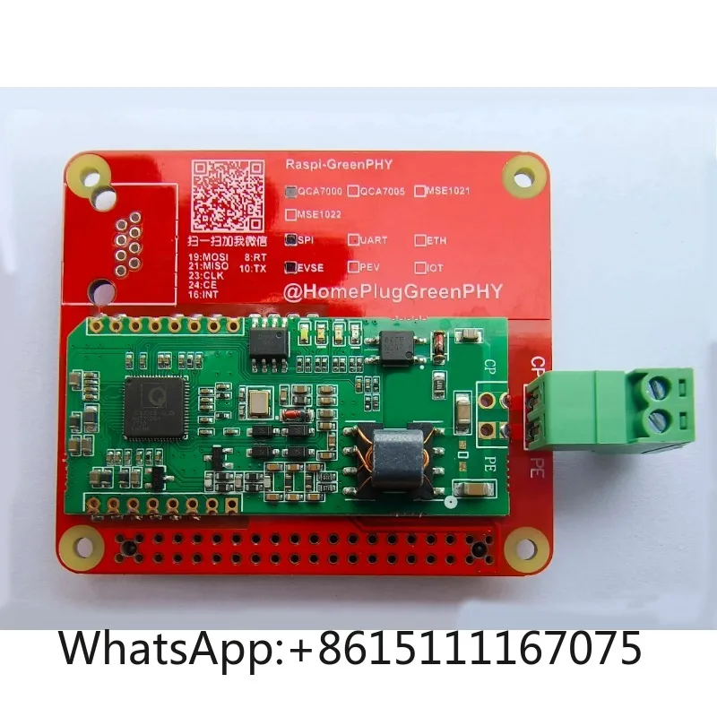 QCA7000 QCA7005 Powerline PLC Development Board HomePlug GreenPHY Module ISO15118 EV Charging Test Board