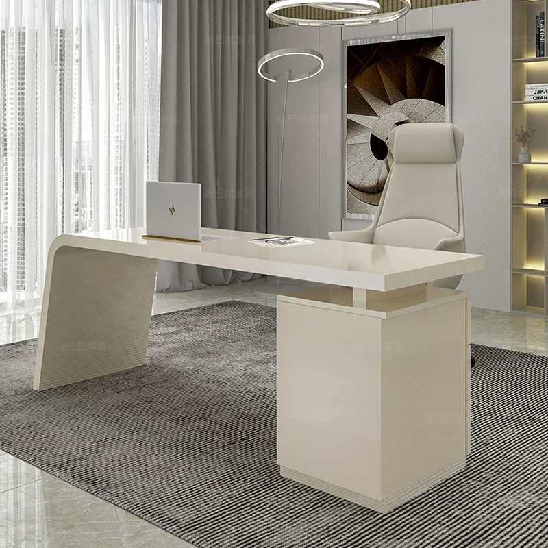 

Italian Paint Consulting Office Computer Desk Reception Negotiation Beauty Salon Modern Simple Conference Desk Mesa Furniture