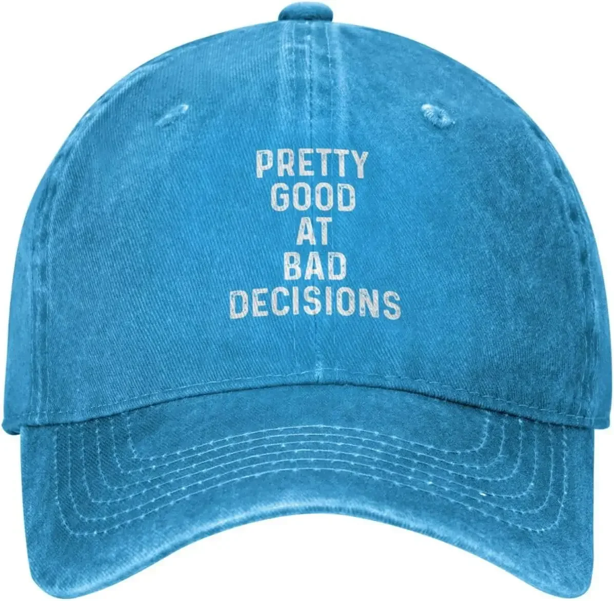 Pretty Good at Bad Decisions Hat for Men Baseball Hats Adjustable Caps